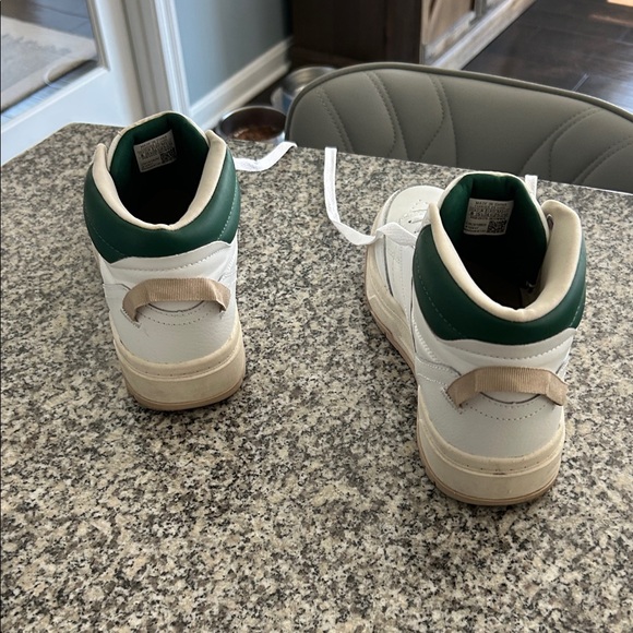 Reebok Classic White and Green High-Tops - Picture 3 of 7